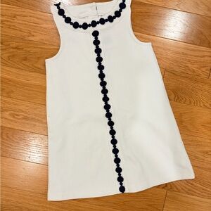 NWT Janie and Jack Dress with Navy Floral Trim | Sz 3T